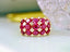 14K GOLD 6.25 CTW NATURAL RUBY & DIAMOND RING