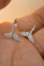 14K GOLD 0.20 CT NATURAL H DIAMOND EARRINGS