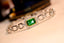 14K GOLD 1.27 CTW NATURAL EMERALD & DIAMOND BRACELET