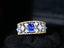 14K GOLD 1.22 CTW NATURAL SAPPHIRE & DIAMOND RING