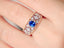 14K GOLD 1.22 CTW NATURAL SAPPHIRE & DIAMOND RING