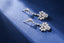 14K GOLD 0.95 CT NATURAL H DIAMOND EARRINGS