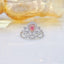 14K GOLD 0.55 CTW NATURAL PINK DIAMOND & DIAMOND RING