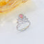 14K GOLD 0.55 CTW NATURAL PINK DIAMOND & DIAMOND RING