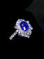 14K GOLD 1.90 CTW NATURAL SAPPHIRE & DIAMOND RING