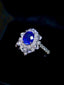 14K GOLD 1.90 CTW NATURAL SAPPHIRE & DIAMOND RING