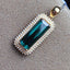 14K GOLD 4.34 CTW NATURAL TOURMALINE & DIAMOND PENDANT