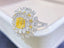 GIA CERTIFIED 14K GOLD 3.54 CTW NATURAL YELLOW DIAMOND & DIAMOND RING/PENDANT