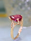 14K GOLD 1.80 CTW NATURAL TOURMALINE & DIAMOND RING