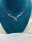 14K GOLD 0.75 CT NATURAL H DIAMOND NECKLACE