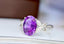 14K GOLD 2.43 CTW NATURAL AMETHYST & DIAMOND RING