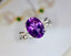 14K GOLD 2.43 CTW NATURAL AMETHYST & DIAMOND RING