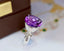 14K GOLD 2.43 CTW NATURAL AMETHYST & DIAMOND RING