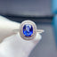 14K GOLD 1.0 CT NATURAL SAPPHIRE & DIAMOND RING