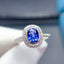 14K GOLD 1.0 CT NATURAL SAPPHIRE & DIAMOND RING