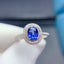 14K GOLD 1.0 CT NATURAL SAPPHIRE & DIAMOND RING