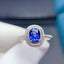 14K GOLD 1.0 CT NATURAL SAPPHIRE & DIAMOND RING