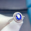 14K GOLD 1.0 CT NATURAL SAPPHIRE & DIAMOND RING