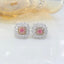 14K GOLD 1.62 CTW NATURAL PINK DIAMOND & DIAMOND EARRINGS