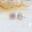 14K GOLD 1.62 CTW NATURAL PINK DIAMOND & DIAMOND EARRINGS