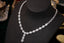 14K GOLD 7.65 CT NATURAL H DIAMOND NECKLACE