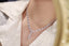 14K GOLD 7.65 CT NATURAL H DIAMOND NECKLACE