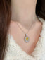 14K GOLD 1.78 CTW NATURAL YELLOW DIAMOND & DIAMOND NECKLACE