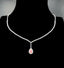 GIA CERTIFIED 14K GOLD 2.40 CTW NATURAL PINK DIAMOND & DIAMOND NECKLACE