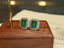 14K GOLD 4.05 CTW NATURAL EMERALD & DIAMOND EARRINGS