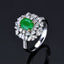 14K GOLD 2.21 CTW VIVID GREEN NATURAL EMERALD & DIAMOND RING/PENDANT