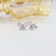 14K GOLD 0.50 CTW NATURAL PINK DIAMOND & DIAMOND EARRINGS