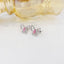 14K GOLD 0.50 CTW NATURAL PINK DIAMOND & DIAMOND EARRINGS