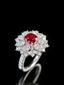 14K GOLD 2.13 CTW NATURAL RUBY & DIAMOND RING