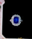 14K GOLD 5.66 CTW NATURAL SAPPHIRE & DIAMOND RING