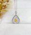 14K GOLD 0.43 CTW NATURAL YELLOW DIAMOND & DIAMOND NECKLACE