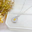 14K GOLD 0.43 CTW NATURAL YELLOW DIAMOND & DIAMOND NECKLACE