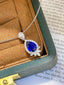 14K GOLD 1.72 CTW NATURAL SAPPHIRE & DIAMOND PENDANT