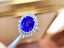 14K GOLD 7.07 CT NATURAL TANZANITE & DIAMOND RING