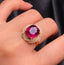 14K GOLD 5.05 CT NATURAL TOURMALINE & DIAMOND RING