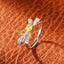 14K GOLD 0.51 CTW NATURAL YELLOW DIAMOND & DIAMOND RING