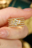 14K GOLD 0.60 CT NATURAL H DIAMOND RING