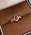 14K GOLD 0.77 CTW NATURAL RUBY & DIAMOND RING