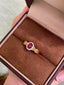 14K GOLD 0.77 CTW NATURAL RUBY & DIAMOND RING