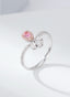 14K GOLD 0.46 CTW NATURAL PINK DIAMOND & DIAMOND RING