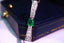 14K GOLD 0.70 CTW VIVID GREEN NATURAL EMERALD & DIAMOND NECKLACE