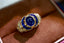 14K GOLD 3.09 CTW NATURAL SAPPHIRE & SAPPHIRE RING