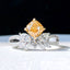 14K GOLD 1.52 CTW NATURAL YELLOW DIAMOND & DIAMOND RING