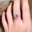 14K GOLD 0.37 CTW NATURAL RUBY & DIAMOND RING