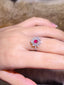 14K GOLD 0.37 CTW NATURAL RUBY & DIAMOND RING