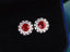 14K GOLD 1.91 CTW NATURAL RUBY & DIAMOND EARRINGS